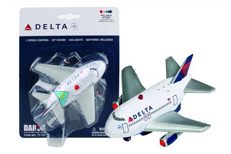 Delta Pullback Plane with Lights and Sound, White - Daron TT153 ...