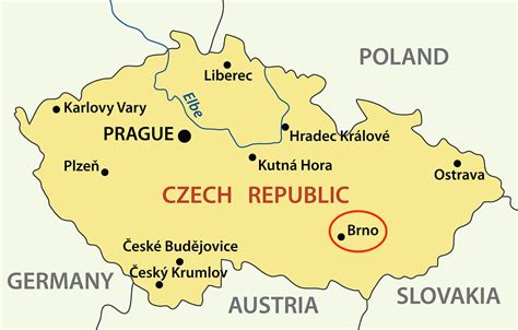 Brno Czech republic map - Map of brno Czech republic (Eastern Europe ...