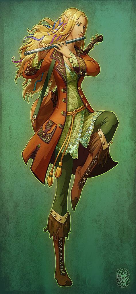 Bard, dungeons and dragons, flute, HD phone wallpaper | Peakpx