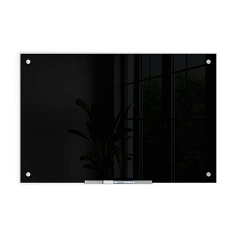 U Brands Black Glass Dry Erase Board, Frameless & Reviews | Wayfair