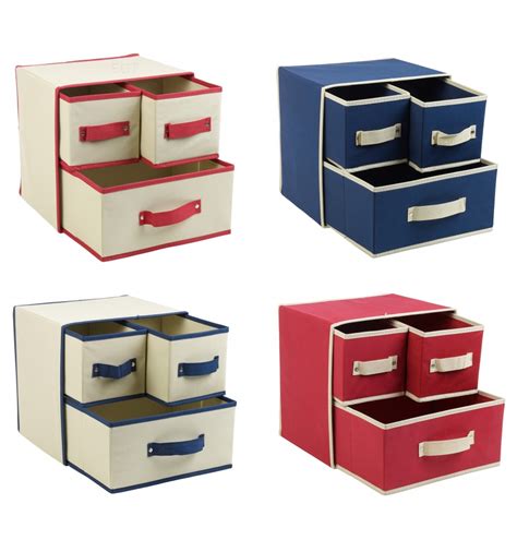 3 Drawer Fabric Storage Box [538709]