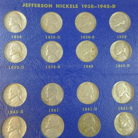 1938-1964 Jefferson Nickel Set - 55-D to 64 BU, 50-D BU, Others VG-AU ...