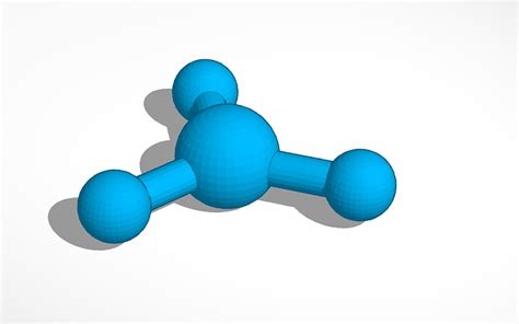 3D design Trigonal Planar Molecule | Tinkercad