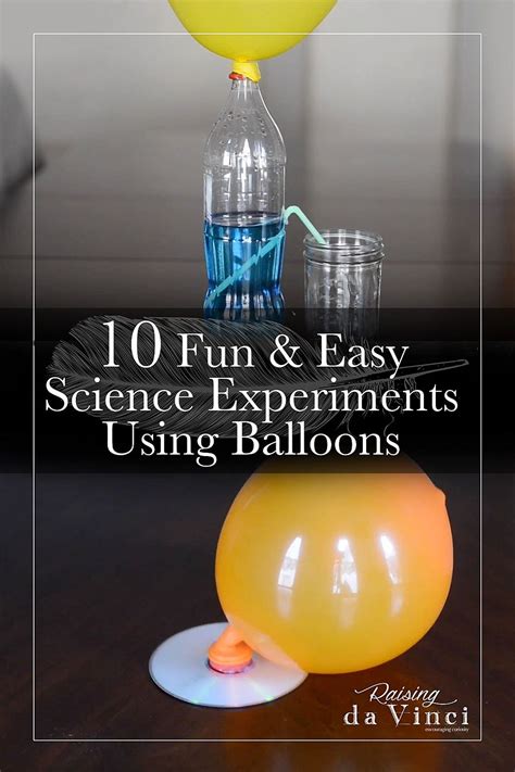 10 Easy Science Experiments Using Balloons | Easy science experiments ...