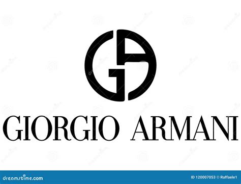 Giorgio Armani Logo photo stock éditorial. Illustration du illustrateur - 120007053