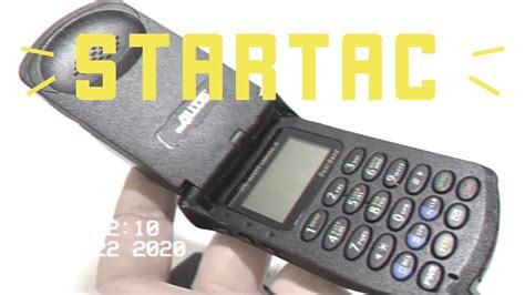 Motorola StarTac Review - The Smallest Cellular Telephone - YouTube