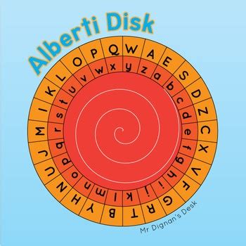 Alberti Disk Cipher Wheel by Mr Dignan's Desk | Teachers Pay Teachers