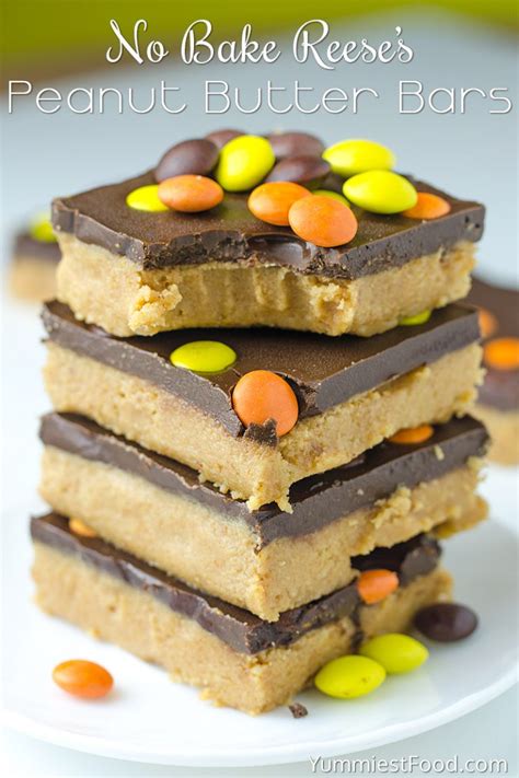 Easy No Bake Reese’s Peanut Butter Bars – Recipe from Yummiest Food ...