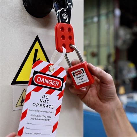 TRADESAFE Lockout TAGOUT KIT with Hasps, Loto Tags, Red Safety Padlocks | OSHA Compliance for ...