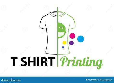 Abstract Modern Colored Vector Logo Template of T-shirt Printing. for Typography, Print ...