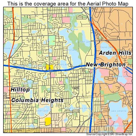 Aerial Photography Map of New Brighton, MN Minnesota