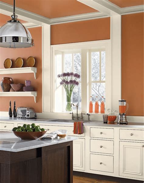 10 Best Tuscan Paint Colors to Use in Your Home | Orange kitchen walls ...