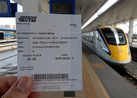 Bangkok to Malaysia by Train and Forward to Penang