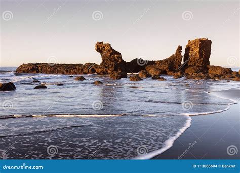 El Tunco Beach in Salvador stock photo. Image of beach - 113065604