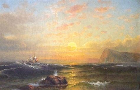 Antique William Bradford oil on canvas | Marine painting, Painting, Artist