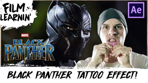 Black Panther Lip Tattoo After Effects Tutorial! | Film Learnin - YouTube