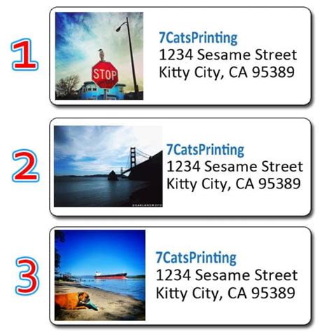 Custom Photo Address Labels Personalized