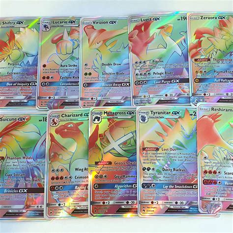 Pokemon Cards Bundle Rainbow Rare GX V Shiny Vault - Etsy UK