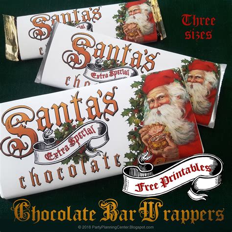 Holiday Candy Bar Wrappers Printable - Easy Christmas Treat - Candy Bars with Printable Wrappers ...