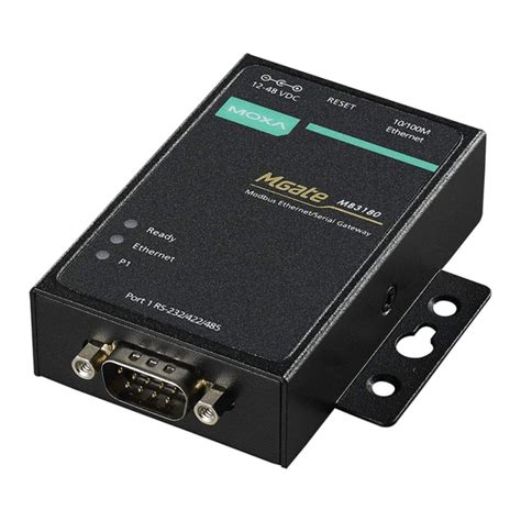 MOXA TECHNOLOGIES MGATE MB3180 GATEWAY QUICK INSTALLATION MANUAL ...