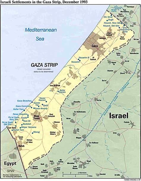 Detailed political map of Gaza Strip. Gaza Strip detailed political map ...