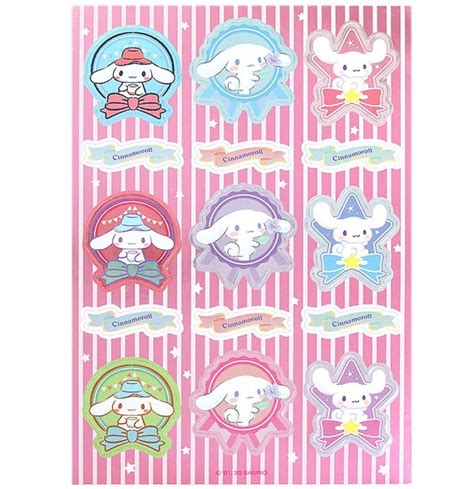 Original Sanrio 2020 Cinnamoroll Stickers Set Case, Hobbies & Toys ...