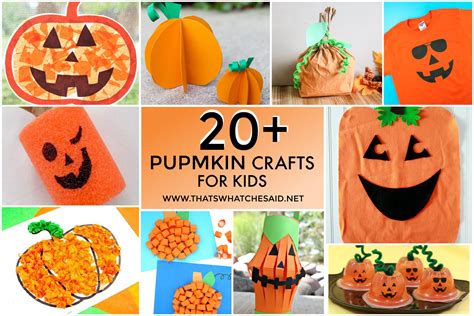 Pumpkin Crafts for Kids – That's What {Che} Said...