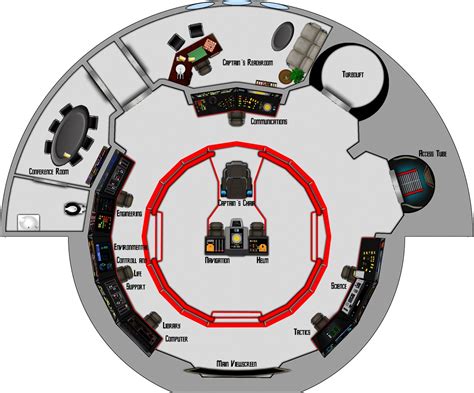 USS Dingo NCC-2650 Bridge Layout by TheShepster | Star trek ships, Star trek original, Star trek