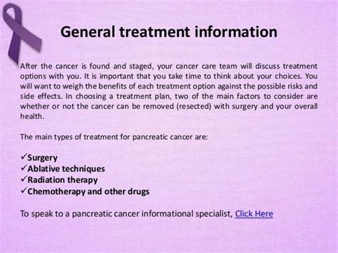 Pancreatic Cancer Treatment Options