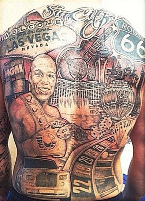 Fan's Floyd Mayweather Las Vegas tattoo is as elaborate as it gets | Larry Brown Sports