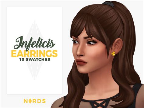 Infelicis: A Sims 4 CC Earrings