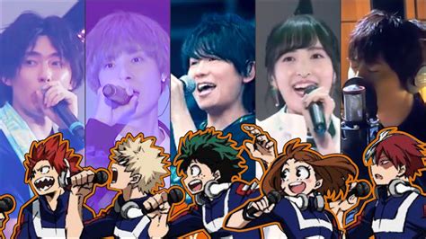 My Hero Academia Voice Actors Singing Live PART 2 - YouTube