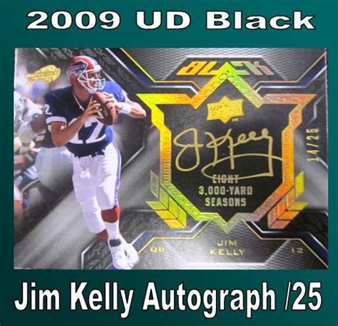 2009 UD Black Jim Kelly Autograph /25 | MVP Sports Cards