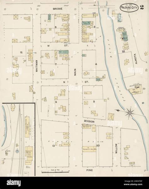 Sanborn Fire Insurance Map from Palouse City, Whitman County ...