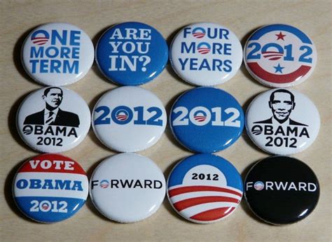 Barack Obama 2012 Campaign Button Set Pins Badges Election - Etsy