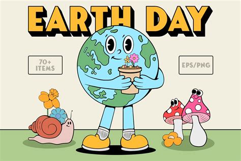 Earth Day Cartoon Collection - Design Cuts