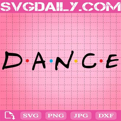 Dance Logo Svg, Letters And Dots Svg - Svgdaily Daily Free Premium Svg Files