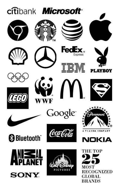 Black and White Brand Logo