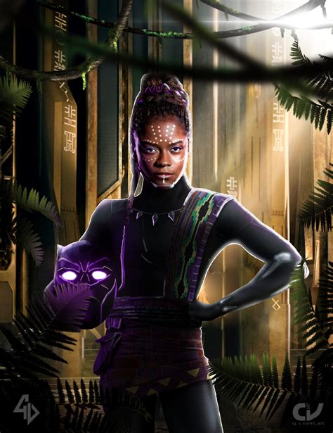 Shuri as The Black Panther | Black panther marvel, Black panther costume, Black panther art