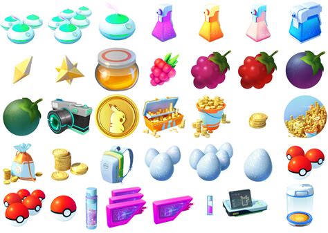 The Spriters Resource - Full Sheet View - Pokémon GO - Items & Store Icons