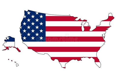 USA flag and map stock image. Image of american, plan - 6954369
