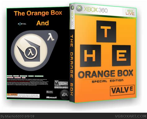 The Orange Box Xbox 360 Box Art Cover by Macho5000