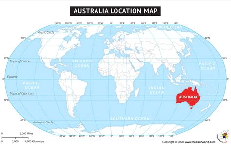 Australia Location On World Map - Franny Antonietta