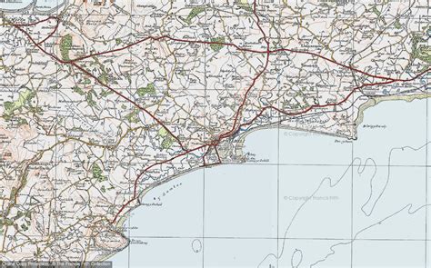 Historic Ordnance Survey Map of Pwllheli, 1922