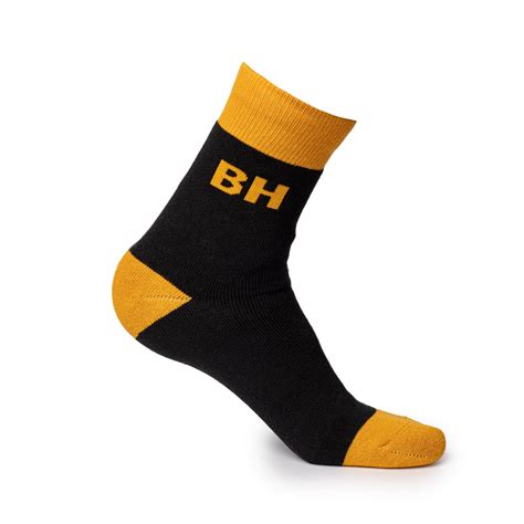 Mens Heavy Duty Work Socks | Arch Support | Reinforced Toe Heel Cotton – Black Hammer