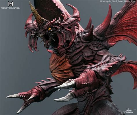 ArtStation - MonsterVerse Destroyah Redesign (Final Form) Concept Art | Concept art, Life form ...