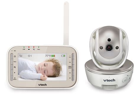 VTech VM343 Expandable Video Baby Monitor with Pan & Tilt Camera and Automatic Night Vision ...