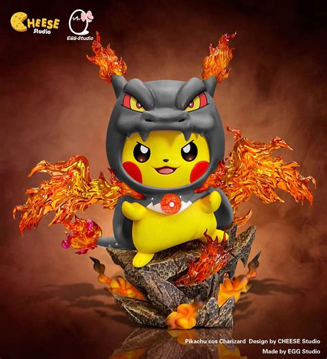 Gigantamax Charizard Cosplay Pikachu - Pokemon Resin Statue - CHEESE Studio [Pre-Order]