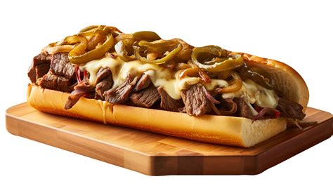 Philly cheesesteak sandwich isolated on transparent background 27143537 PNG