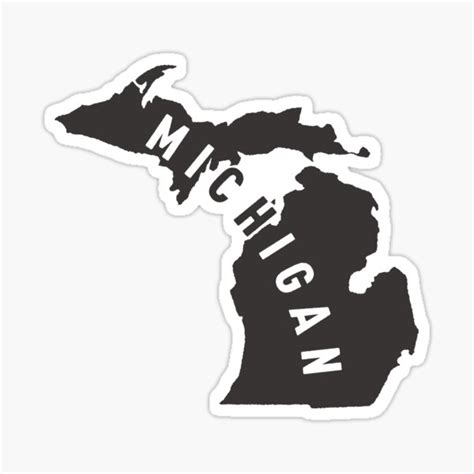 State Of Michigan Stickers | Redbubble